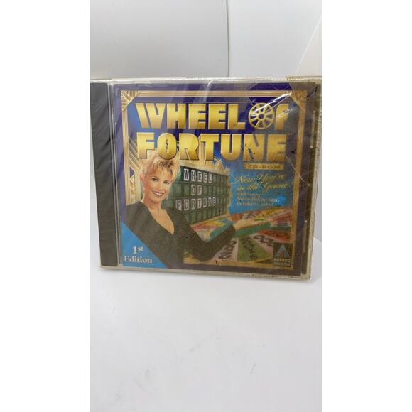 Vintage Wheel of Fortune CD-ROM Hasbro (PC Computer Game 1998) New, Sealed - Picture 1 of 4